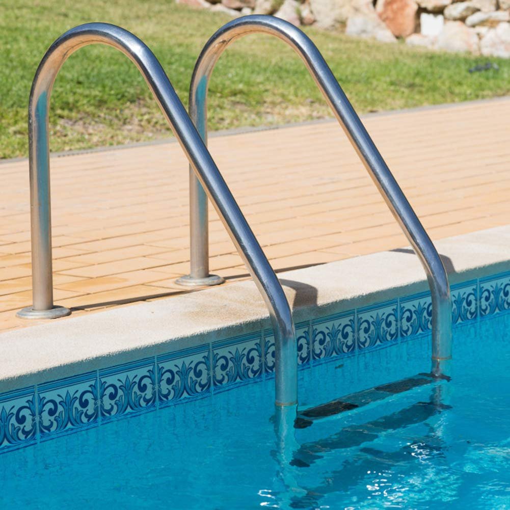 thumbnail interactive-video image 1 of Koolgrips Royal Blue Swimming Pool Ladder Rail Cover - 10ft X 1.90 Diameter, Handrail Sleeve, Fresh Water, UPC 718122307128 1 of 2